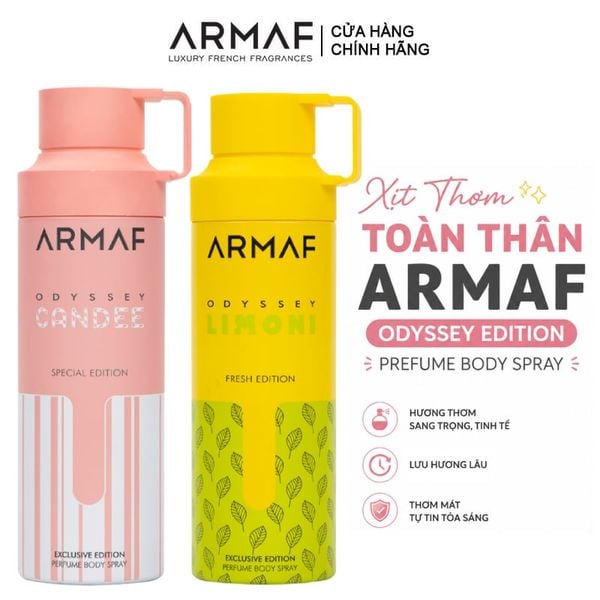  Xịt Thơm Toàn Thân Armaf Odyssey Edition Prefume Body Spray 200ml 