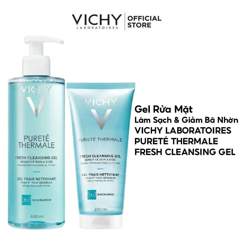Gel Rửa Mặt Vichy Làm Sạch & Giảm Bã Nhờn Laboratoires Pureté Thermale Fresh Cleansing Gel