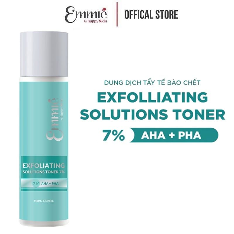 Dung Dịch Tẩy Tế Bào Chết Emmié by Happyskin Exfoliating Solutions Toner 7% AHA + PHA 140ml