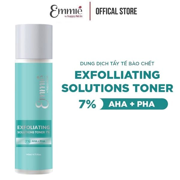  Dung Dịch Tẩy Tế Bào Chết Emmié by Happyskin Exfoliating Solutions Toner 7% AHA + PHA 140ml 