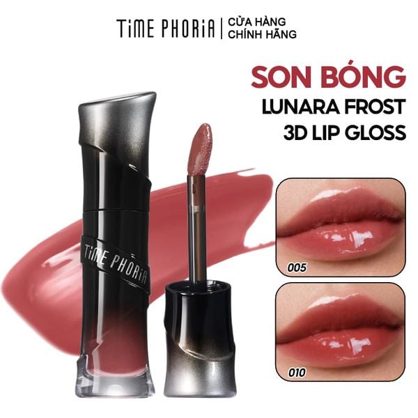  Son Bóng Time Phoria Hiệu Ứng 3D Căng Mọng Nhẹ Môi Lunara Frost 3D Lip Gloss 4ml 