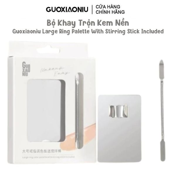  Bộ Khay Trộn Kem Nền Guoxiaoniu Large Ring Palette With Stirring Stick Included 