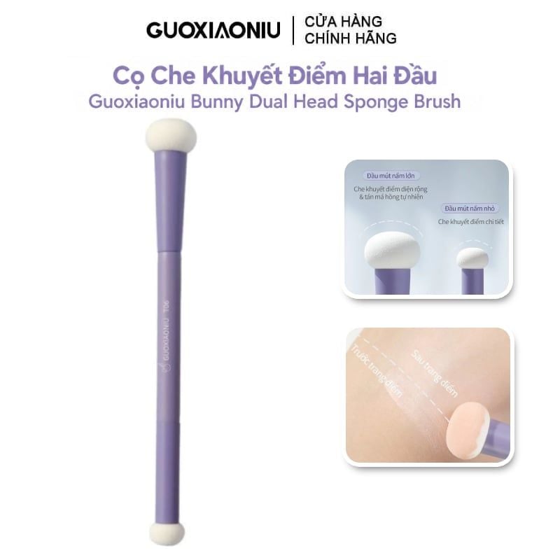 Cọ Che Khuyết Điểm Hai Đầu Guoxiaoniu Bunny Dual Head Sponge Brush