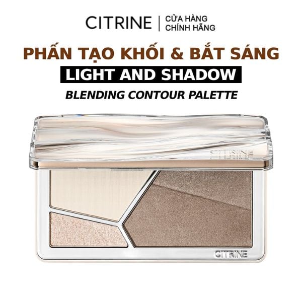  Phấn Tạo Khối Và Bắt Sáng Đa Năng Citrine Light And Shadow Blending Contour Palette 14.5g 