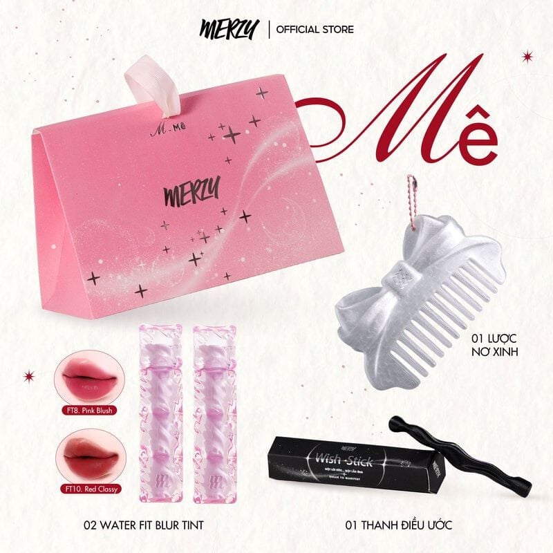 [Pre-Oder] Túi Quà Mỹ Phẩm Ước Nguyện M-Bag Merzy Holiday’26 Bundle