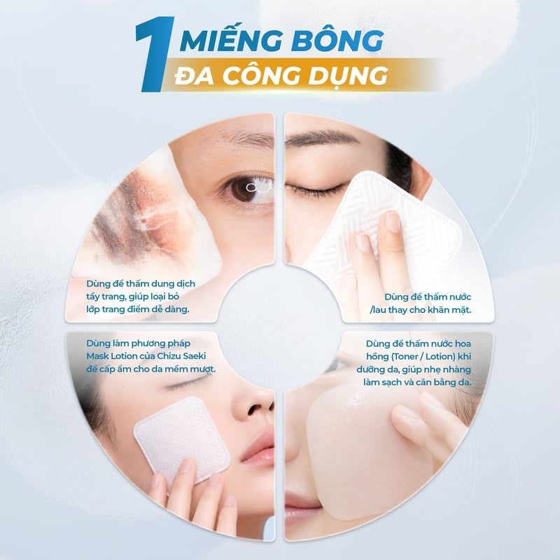 Bông Tẩy Trang Mềm Mịn Kokimi