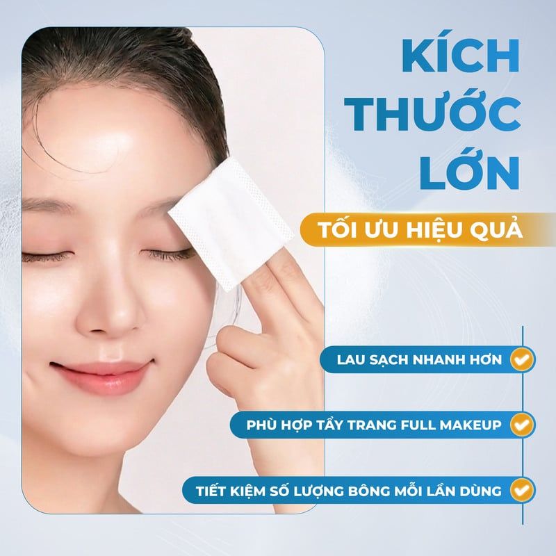 Bông Tẩy Trang Xỏ Ngón Kokimi Fingers Cotton Pads 150 miếng