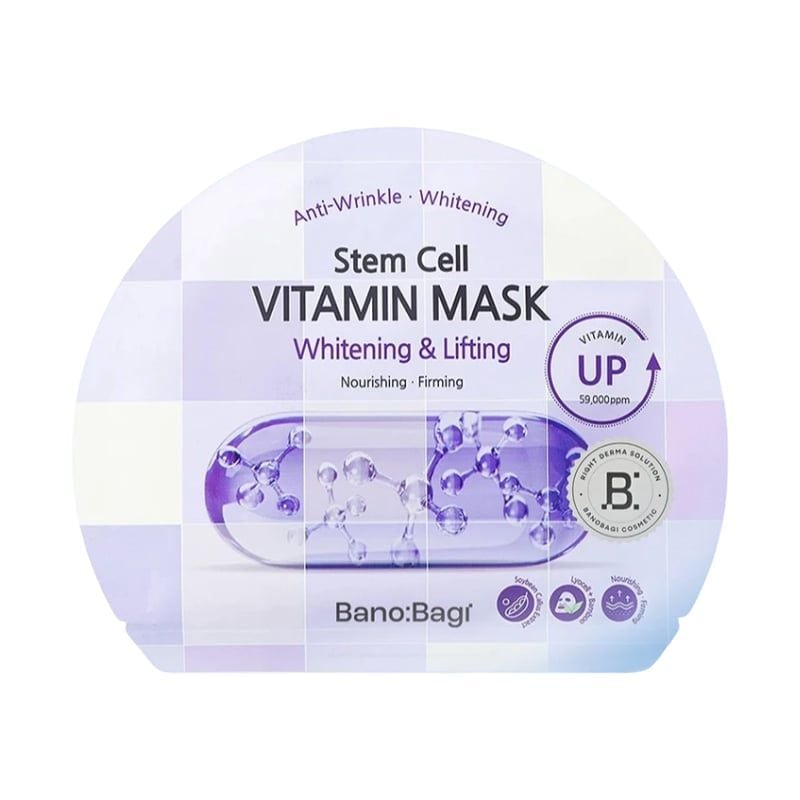 Mặt Nạ Miếng Banobagi Hỗ Trợ Dưỡng Trắng Cấp Ẩm & Bổ Sung Collagen, Cải Thiện Lão Hóa Stem Cell Vitamin, Super Collagen Mask 30ml