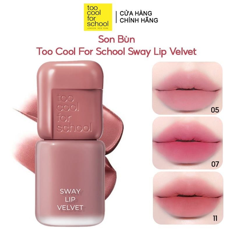 Son Bùn Lì Mờ Too Cool For School Sway Lip Velvet 3.3g