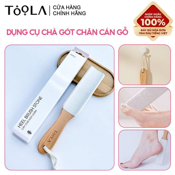  Dụng Cụ Chà Gót Chân Cán Gỗ TOOLA Heel Brush - BT-TLA095 