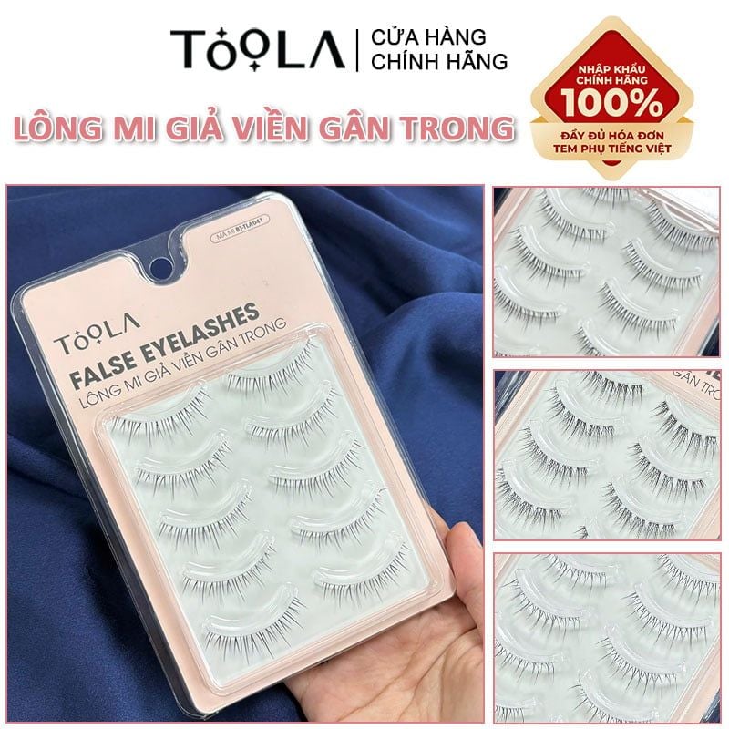 Lông Mi Giả Viền Gân Trong TOOLA Mềm Mại, Không Nặng Mắt