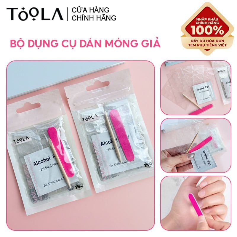 Bộ Dụng Cụ Dán Móng Giả TOOLA Nail Stickers - BT-TLA097