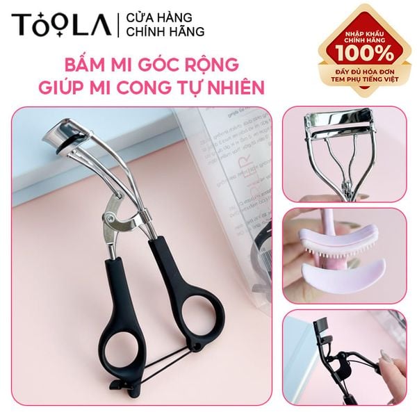  Bấm Mi Góc Rộng, Mi Cong Giúp Mi Cong Tự Nhiên TOOLA Eyelash Curler 
