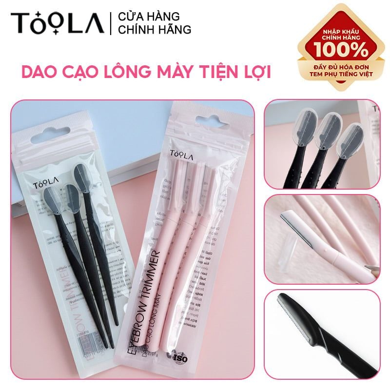 [NHẬP KHẨU] Dao Cao Lông Mày TOOLA Bằng Nhựa Eyebrow Trimmer