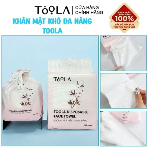 [NHẬP KHẨU] Khăn Mặt Khô Đa Năng Cao Cấp, Mềm Mịn TOOLA Disposable Face Towel
