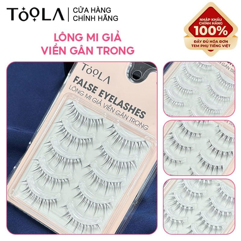 [NHẬP KHẨU] Lông Mi Giả Viền Gân Trong TOOLA Mềm Mại, Không Nặng Mắt