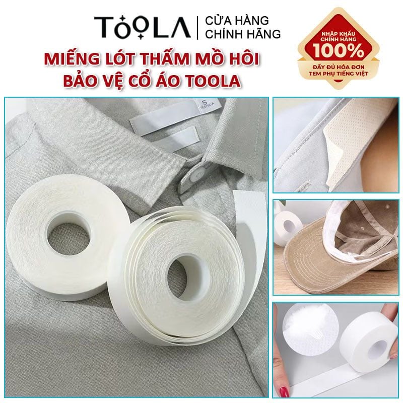 Miếng Lót Thấm Mồ Hôi Bảo Vệ Cổ Áo TOOLA - LS-TLA061 (8 mét)
