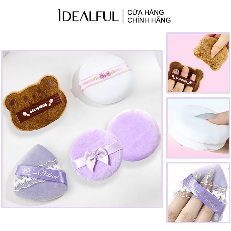 Bông Phấn Trang Điểm Idealful Makeup Powder Puff