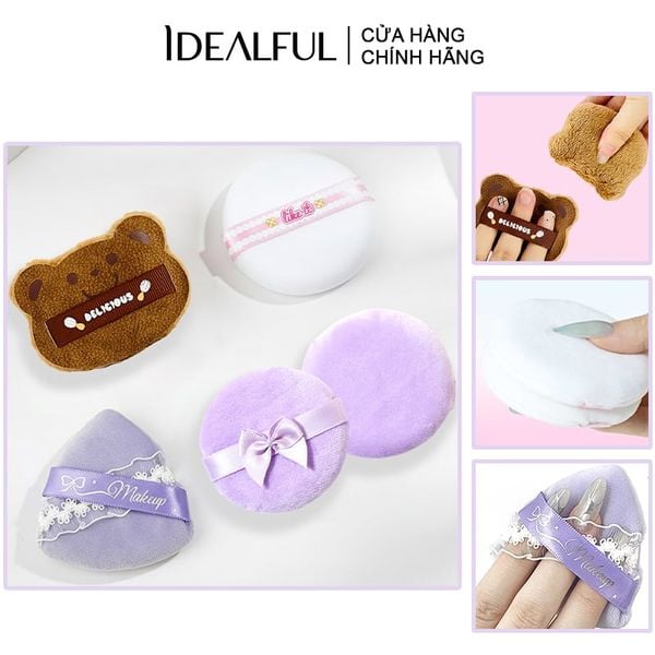  Bông Phấn Trang Điểm Idealful Makeup Powder Puff 