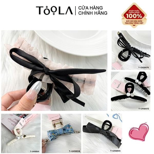  [NHẬP KHẨU] Kẹp Tóc Càng Cua Toola Kiểu Dáng Vintage, Tinh Tế Phong Cách Hàn Quốc 