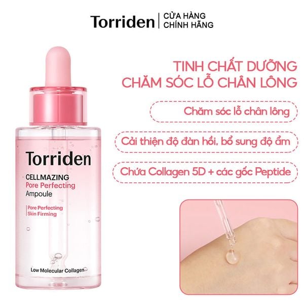  Serum Torriden Chăm Sóc Lỗ Chân Lông Cellmazing Pore Perfecting Ampoule 30ml 