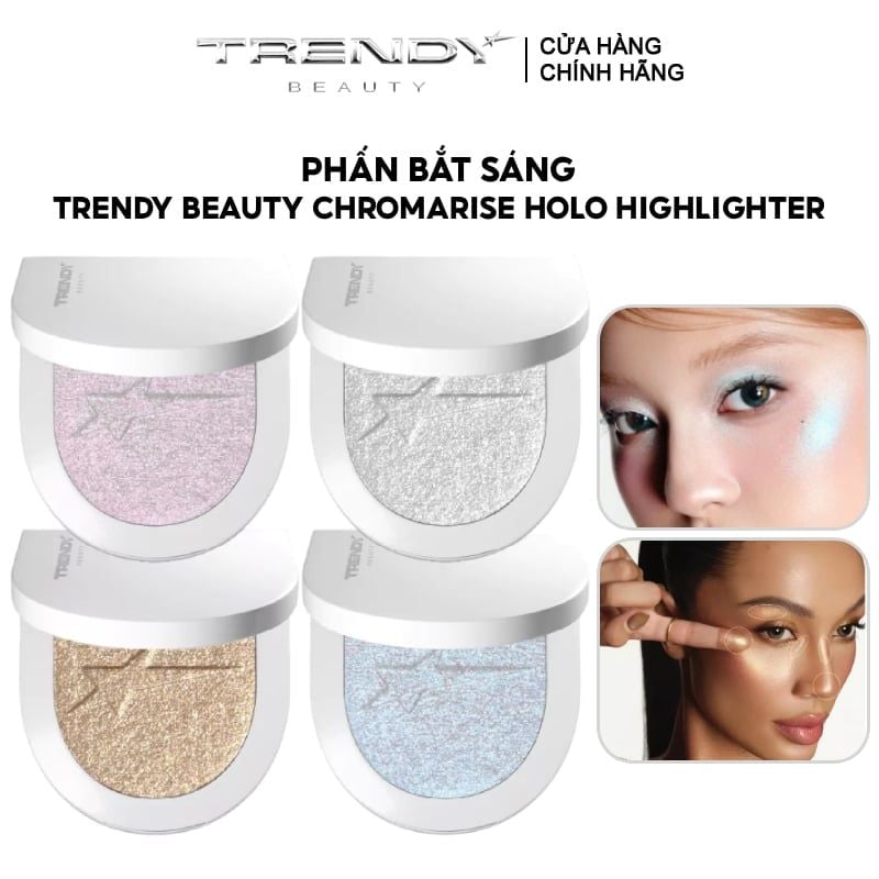 Phấn Bắt Sáng Trendy Beauty Chromarise Holo Highlighter 3.5g