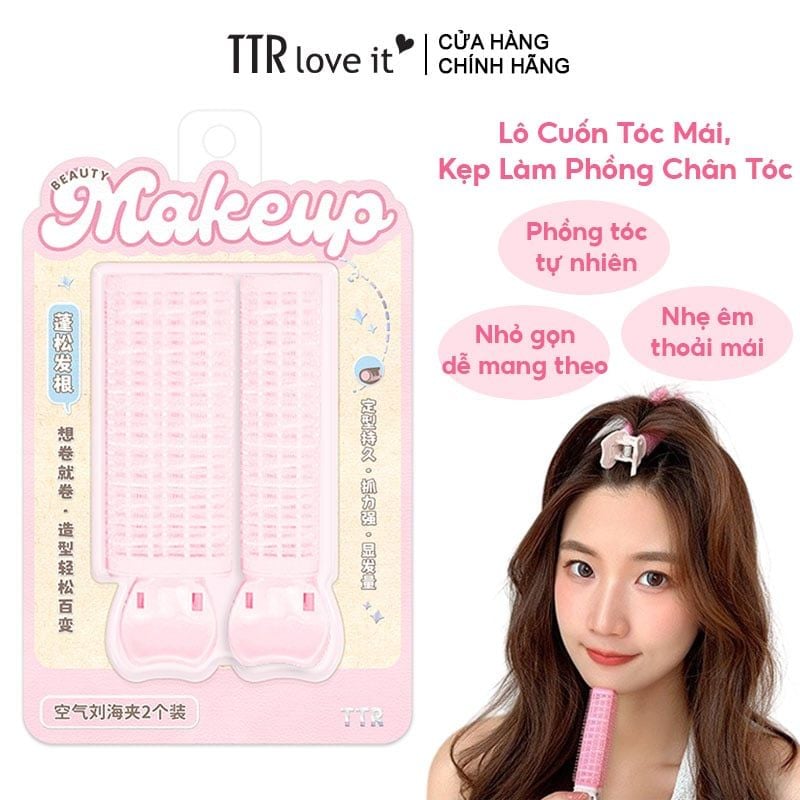 Lô Cuốn Tóc Mái, Kẹp Làm Phồng Chân Tóc TTR Hair Curler Tool Set - CM-MZ5349