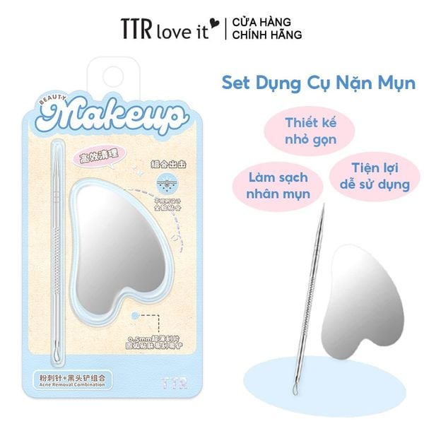 Set 2 Dụng Cụ Nặn Mụn TTR Blackhead Extractor Tool Set - CM-MZ4229 