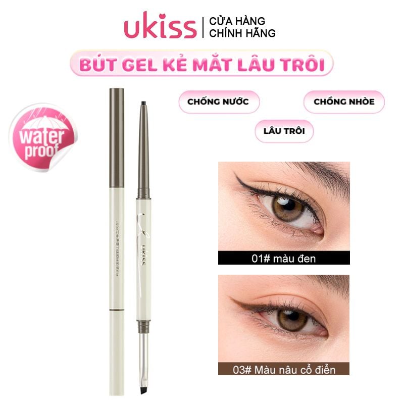 Chì Kẻ Mắt Dạng Gel Lâu Trôi UKISS Fine Matte Sharping Gel Eyeliner 60mg