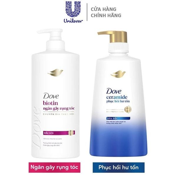  Dầu Gội Dove Ngăn Gãy Rụng Và Hỗ Trợ Phục Hồi Tóc 640g 