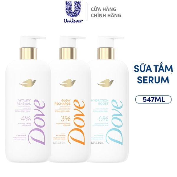 Sữa Tắm Dưỡng Da Chuyên Sâu Dove Serum Body Wash 547ml 