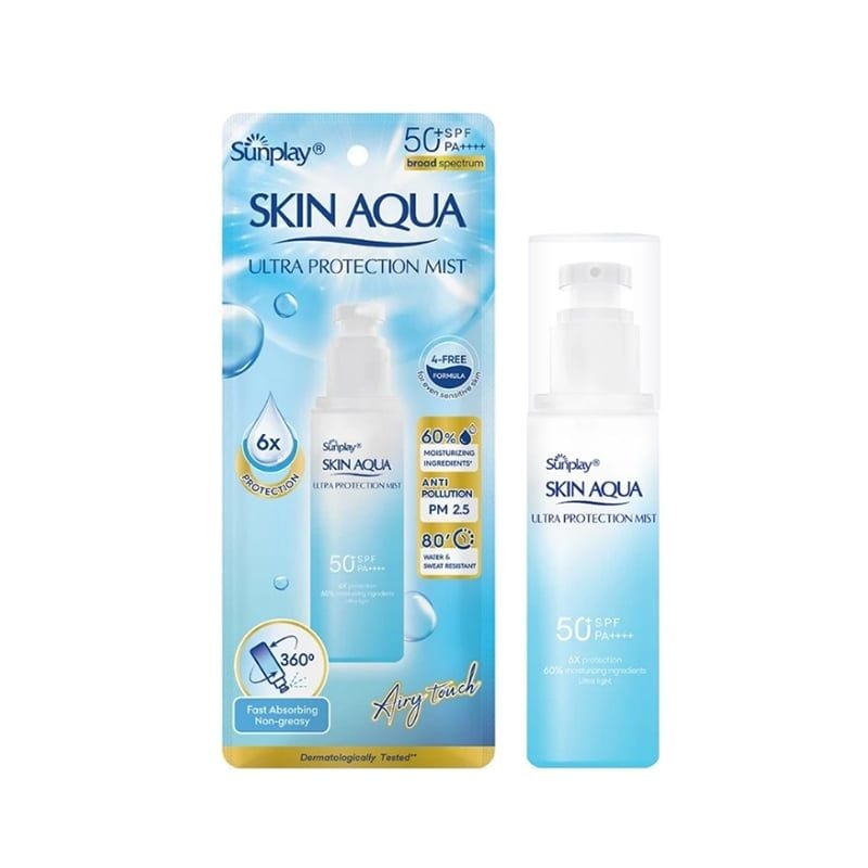 Xịt Chống Nắng Sunplay Bảo Vệ Đa Chiều Skin Aqua Ultra Protection Mist SPF50+ PA++++ 60ml