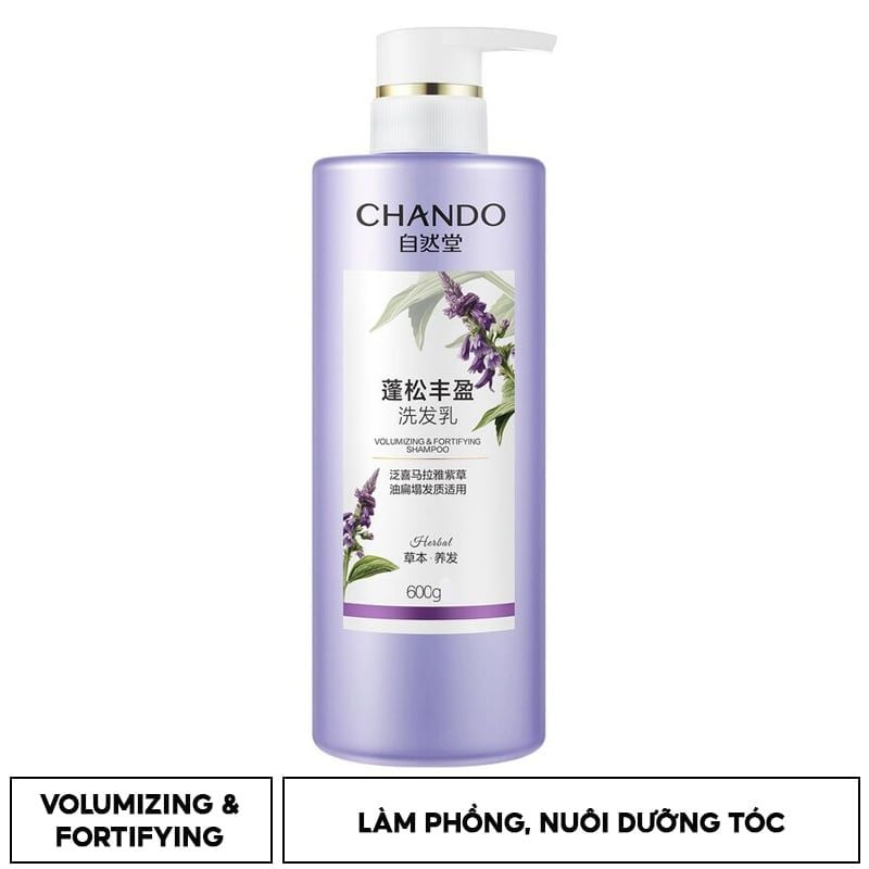 Dầu Gội, Dầu Xả Chando Himalaya Thảo Dược Làm Sạch, Làm Phồng Tóc Kiểm Soát Dầu, Ngăn Ngừa Rụng Tóc 600ml
