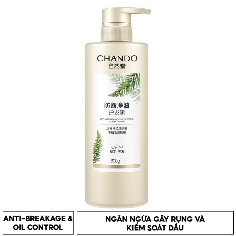 Dầu Gội, Dầu Xả Chando Himalaya Thảo Dược Làm Sạch, Làm Phồng Tóc Kiểm Soát Dầu, Ngăn Ngừa Rụng Tóc 600ml
