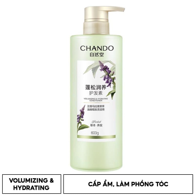 Dầu Gội, Dầu Xả Chando Himalaya Thảo Dược Làm Sạch, Làm Phồng Tóc Kiểm Soát Dầu, Ngăn Ngừa Rụng Tóc 600ml