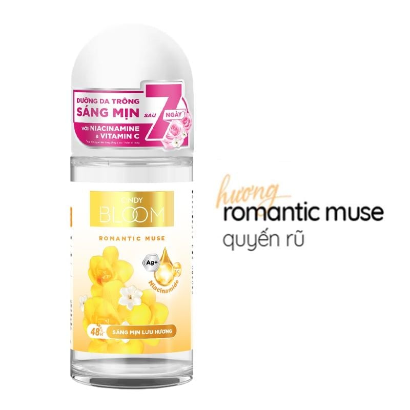 Lăn Khử Mùi Hương Nước Hoa Dành Cho Nữ Cindy Bloom Deodorant roll-on 50ml