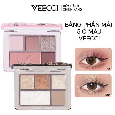 Bảng Phấn Mắt 5 Ô Màu VEECCI Fantasy Dream 5-Color Eyeshadow Palette 5.2g