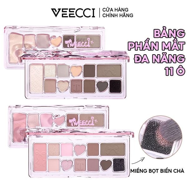  Bảng Phấn Mắt VEECCI 11 Ô Ribbon Fantasy 11 Color Eyeshadow Palette 