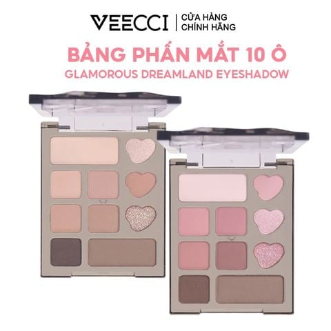  Bảng Phấn Mắt VEECCI 10 Ô Glamorous Dreamland 10 Color Eyeshadow 