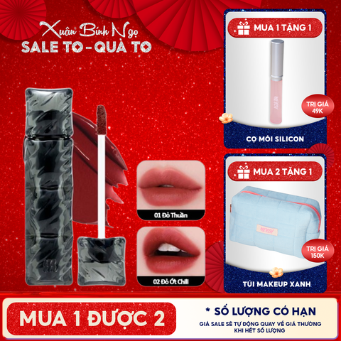 [NEW][V6 PUFFER][SON PHAO] Son Kem Lì Merzy Bền Màu, Lâu Trôi Puffer Velvet Tint 3.7g