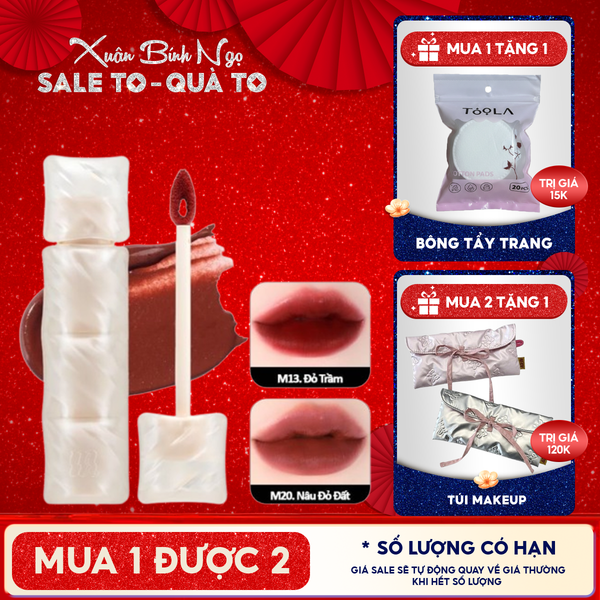  [NEW] Son Phao Kem Lì Mềm Mịn Như Bơ, Lâu Trôi Merzy Puffer Mellow Tint 3.7g 