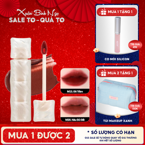 [NEW] Son Phao Kem Lì Mềm Mịn Như Bơ, Lâu Trôi Merzy Puffer Mellow Tint 3.7g