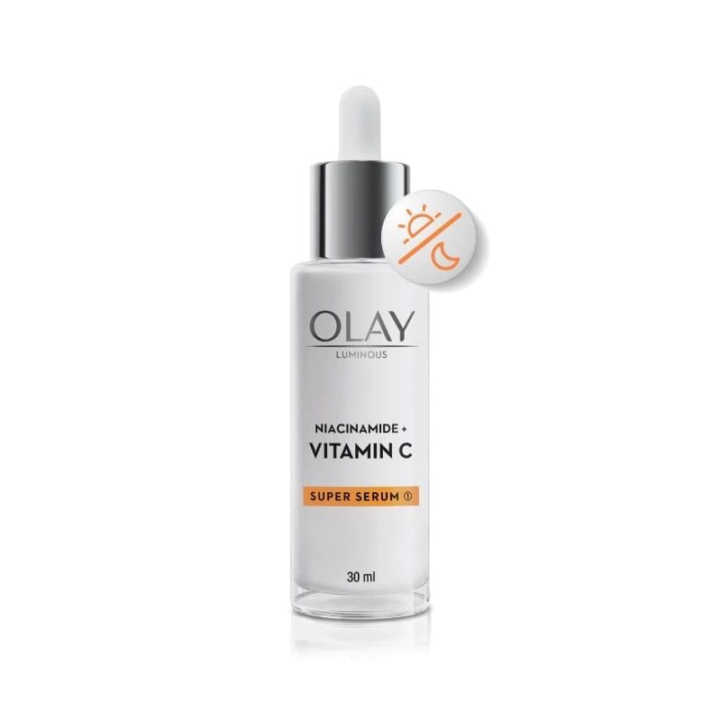 Serum Olay Hỗ Trợ Dưỡng Sáng Da, Làm Mờ Vết Thâm, Đốm Nâu Luminous Niacinamide + Vitamin C Super Serum 30ml