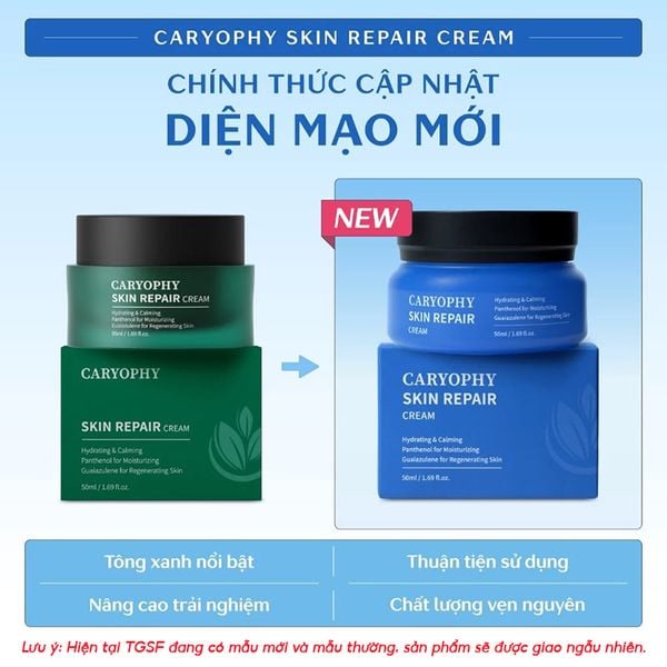  Kem Dưỡng Caryophy Cấp Ẩm, Cải Thiện Làn Da Cho Da Nhạy Cảm Skin Repair Cream 50ml 