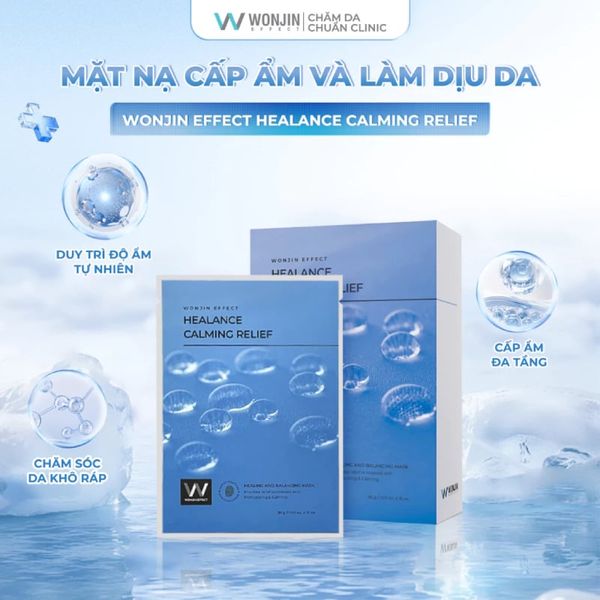  Mặt Nạ Cấp Ẩm, Dưỡng Sáng, Phục Hồi Da Wonjin Effect Healance Flash Glow Mask 