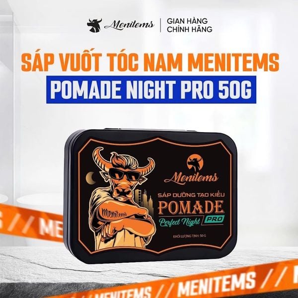  Sáp Dưỡng Tạo Kiểu Menitems Tự Nhiên, Giữ Nếp Lâu, Hương Thơm Nước Hoa Nam Tính Pomade Pro/Clay Gentle Blue  50g 