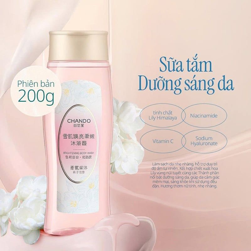 Sữa Tắm CHANDO Himalaya Dưỡng Trắng Da Brightening Body Wash