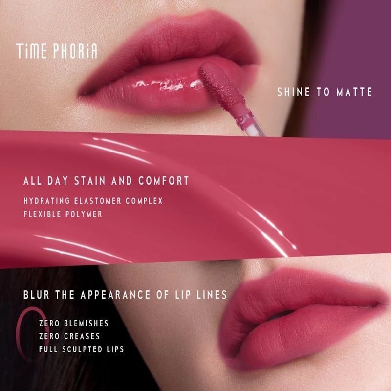 Son Tint Bóng Lì Time Phoria Hỗ Trợ Dưỡng Ẩm, Làm Mờ Rãnh Môi, Lâu Trôi Altera Blurring Lip Tint 4g