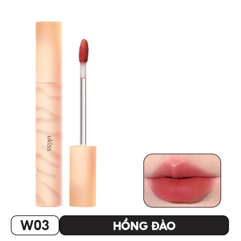 Son Tint Bóng UKISS Bền Màu, Lâu Trôi Ginger Cat Trek Water Tint 3.3g