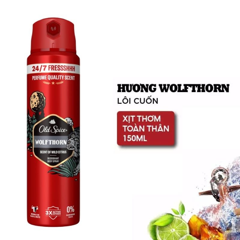 Xịt Thơm Khử Mùi Toàn Thân Old Spice Deodorant Body Spray 150ml